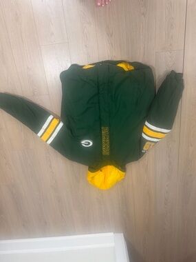 STARTER Green and Yellow Green Bay Packers Varsity Jacket